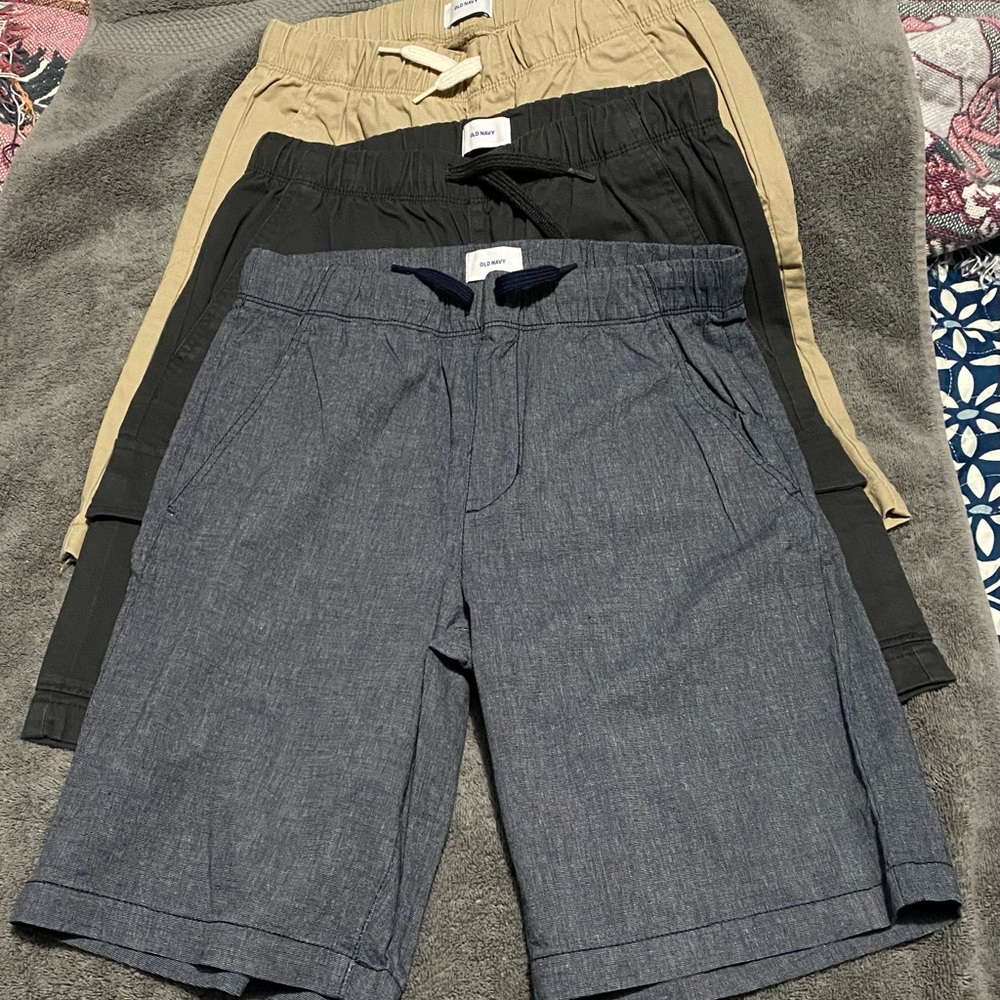 3 pair of Boys Old Navy Cargo Shorts New without Tags XL